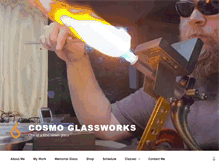 Tablet Screenshot of cosmoglassworks.com